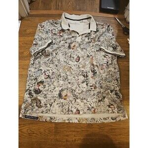 Robert Graham Roaring Florals Classic Fit Shirt Men XXL All Over Print Golf